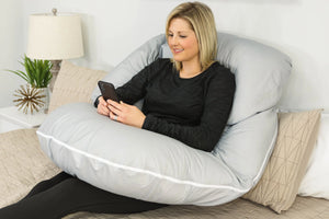 Back N Belly Bunchie Lap Pillow in Peaceful Gray