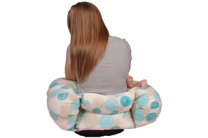 Best Nest Nursing Pillow Back Support in Petal Rounds Teal