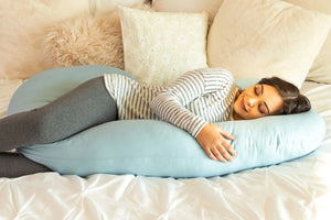 Snoogle Supreme Sleeping Lifestyle in Cool Blue