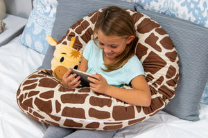 Giraffe Snoogle Jr Reading Lifestyle