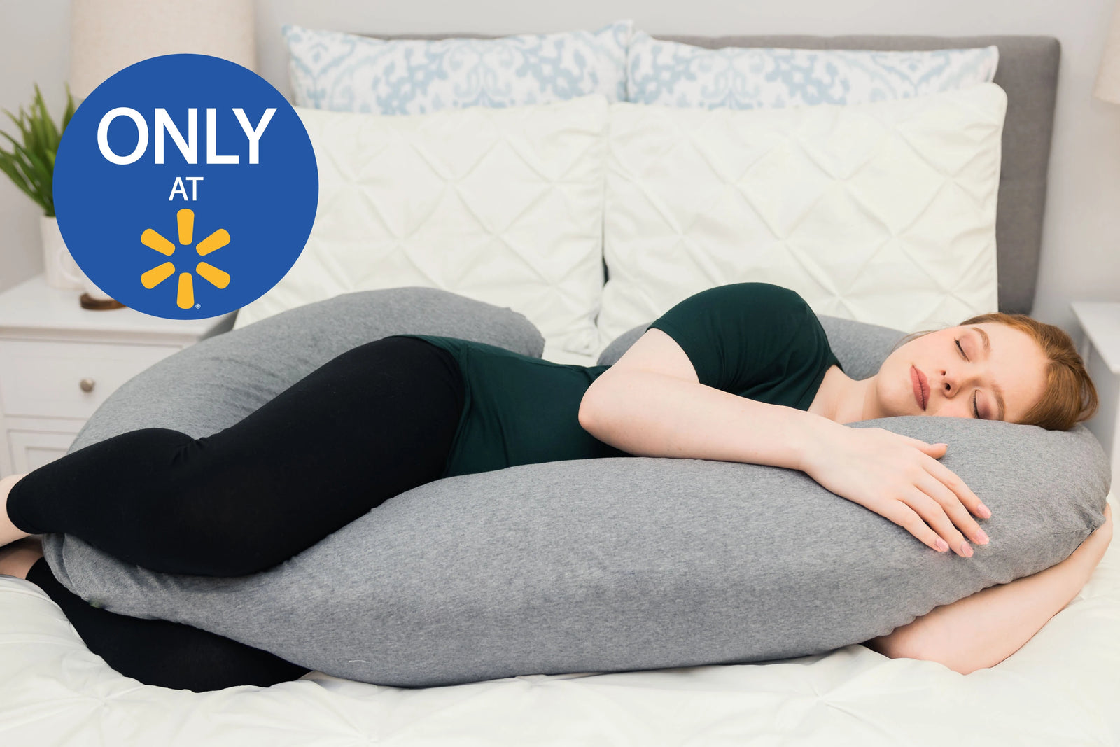 Sleeper Keeper Jersey Sleeping Position in Heather Gray