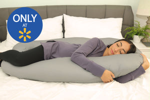 Leachco Slumber Wonder Contoured Total Body Pillow in Peaceful Gray Only at Walmart Main Image