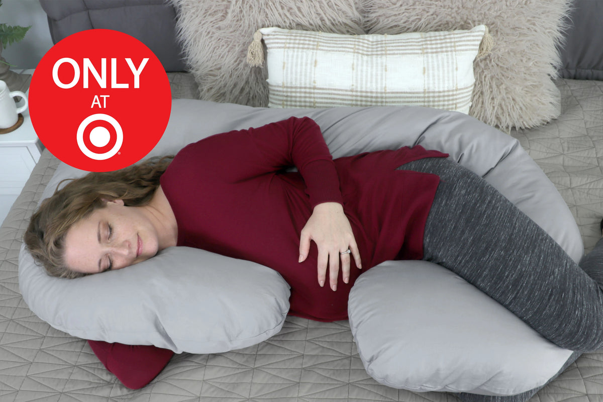 Snoogle Signature Back Support in Peaceful Gray