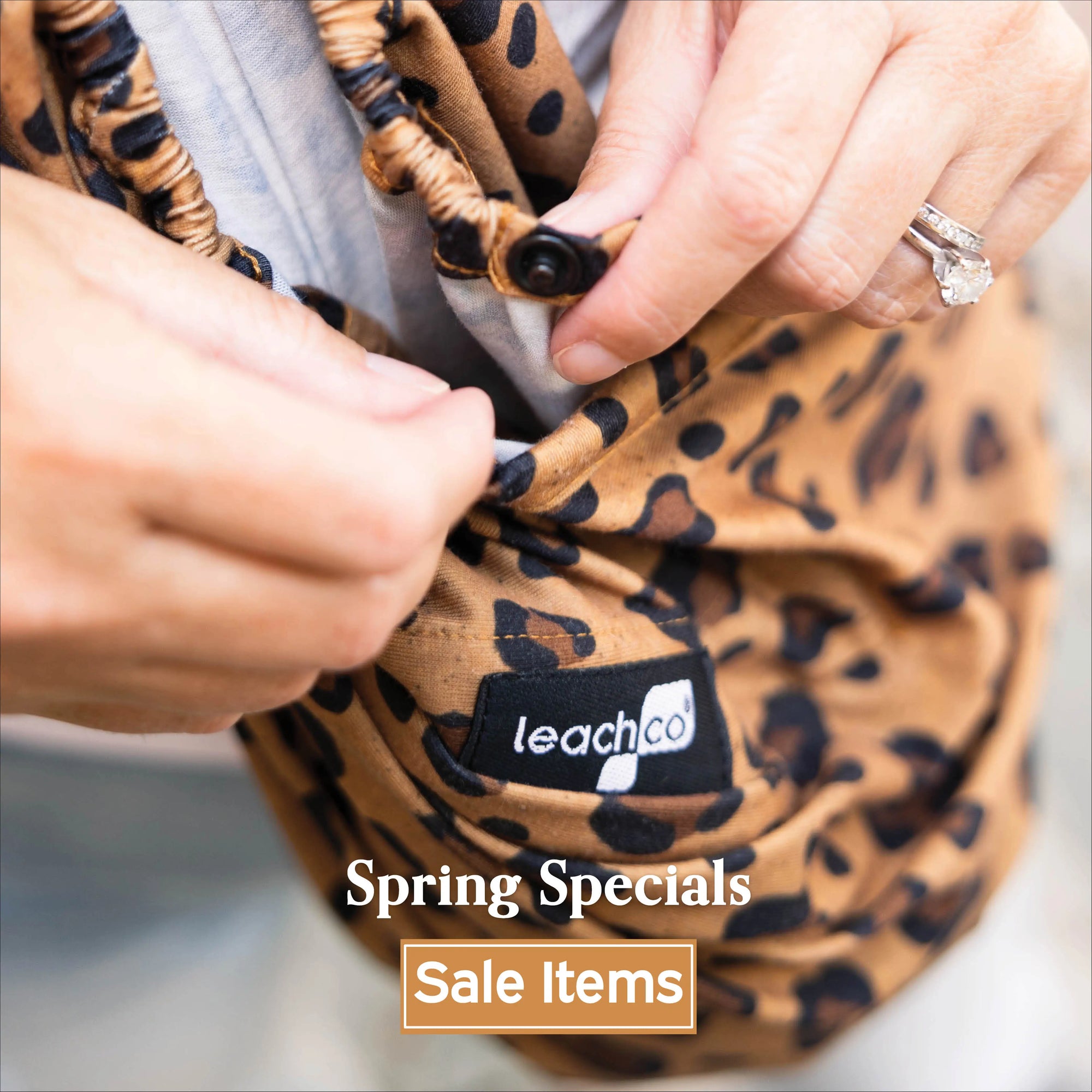Spring Specials Sale Items with Shadow Sling in Leopard