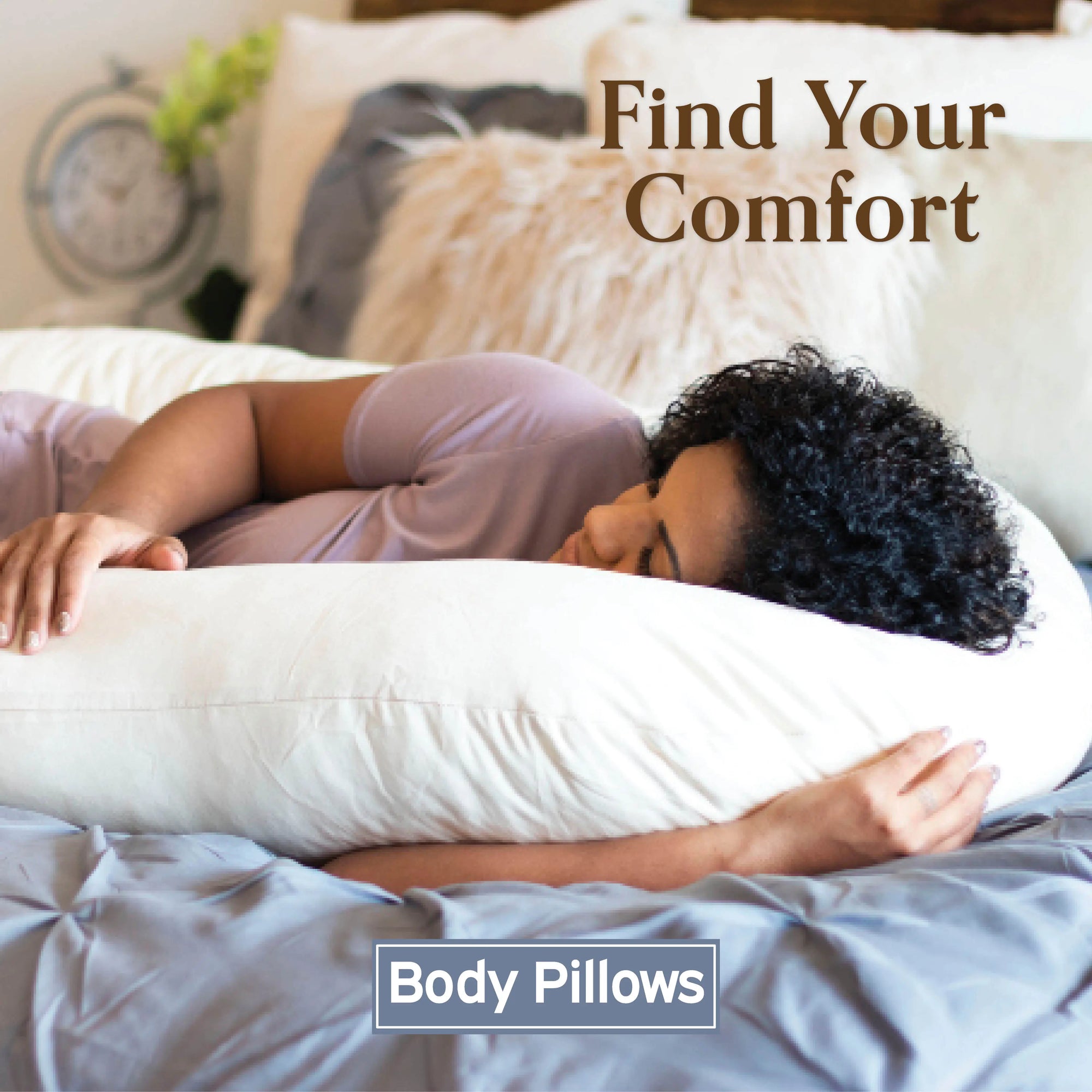 Find your comfort, Body Pillows with a Back N Belly Organic Natural Ivory Body Pillow