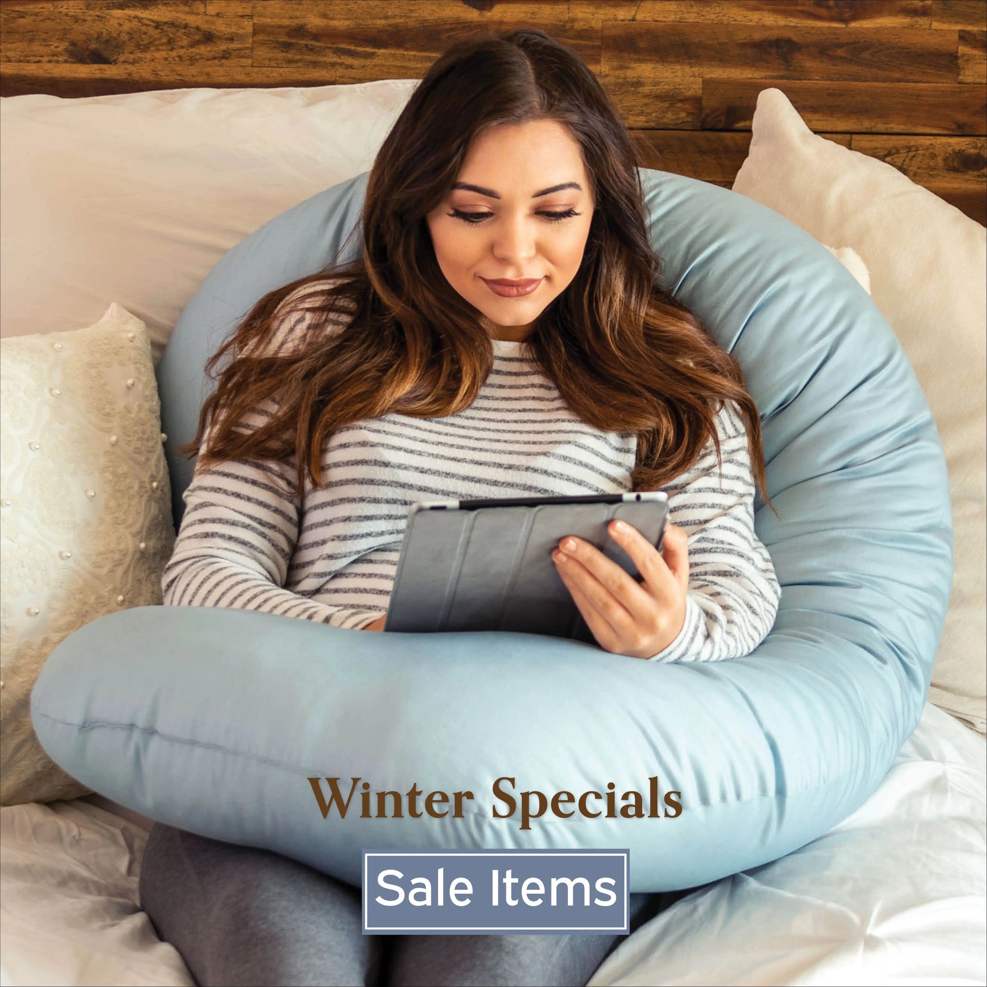 Winter Specials, Sale Items with a Snoogle Supreme in Cool Blue