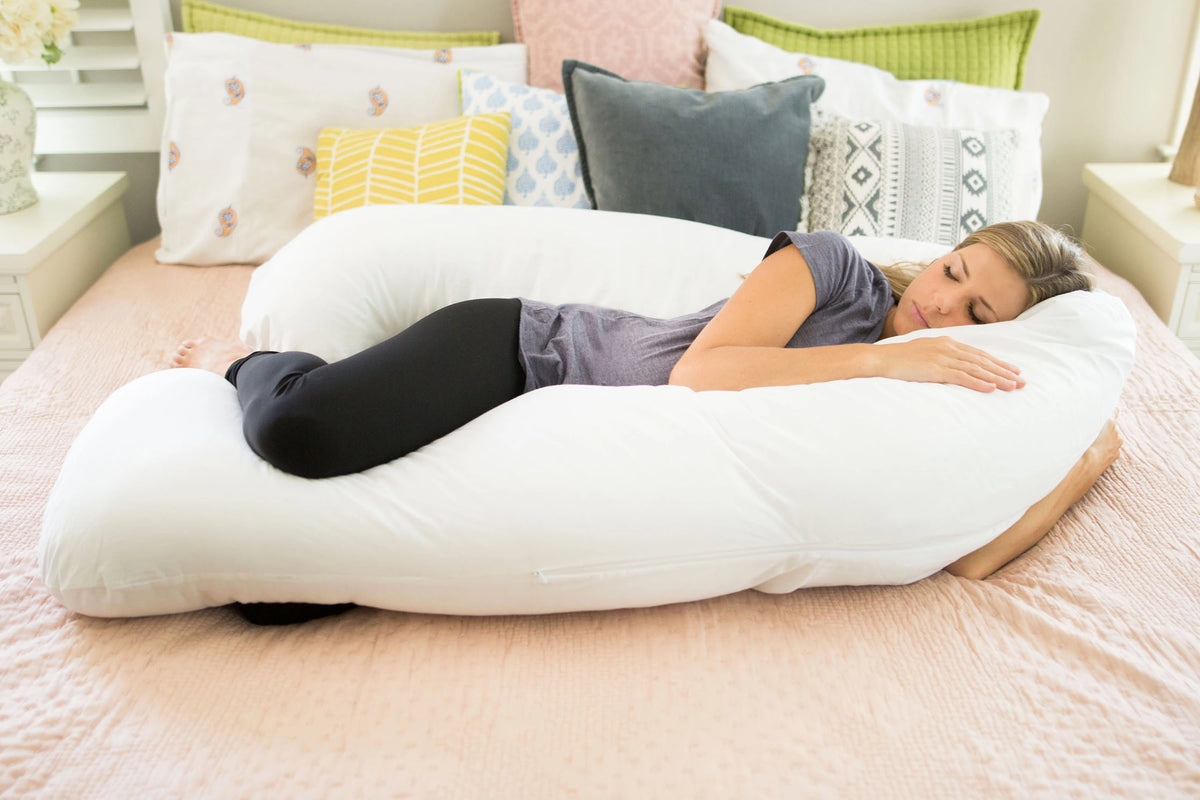 Back N Belly Bliss Sleeping Lifestyle in Soothing White