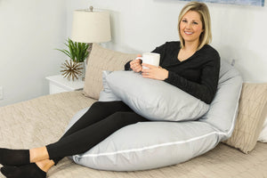 Back N Belly Bunchie Bottom Cushion Lifestyle in Peaceful Gray