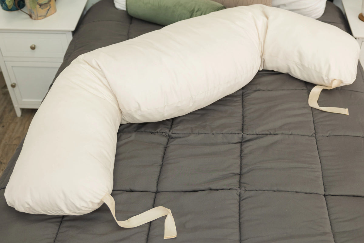 Boomerest Supreme Body Pillow Product Only in Ivory