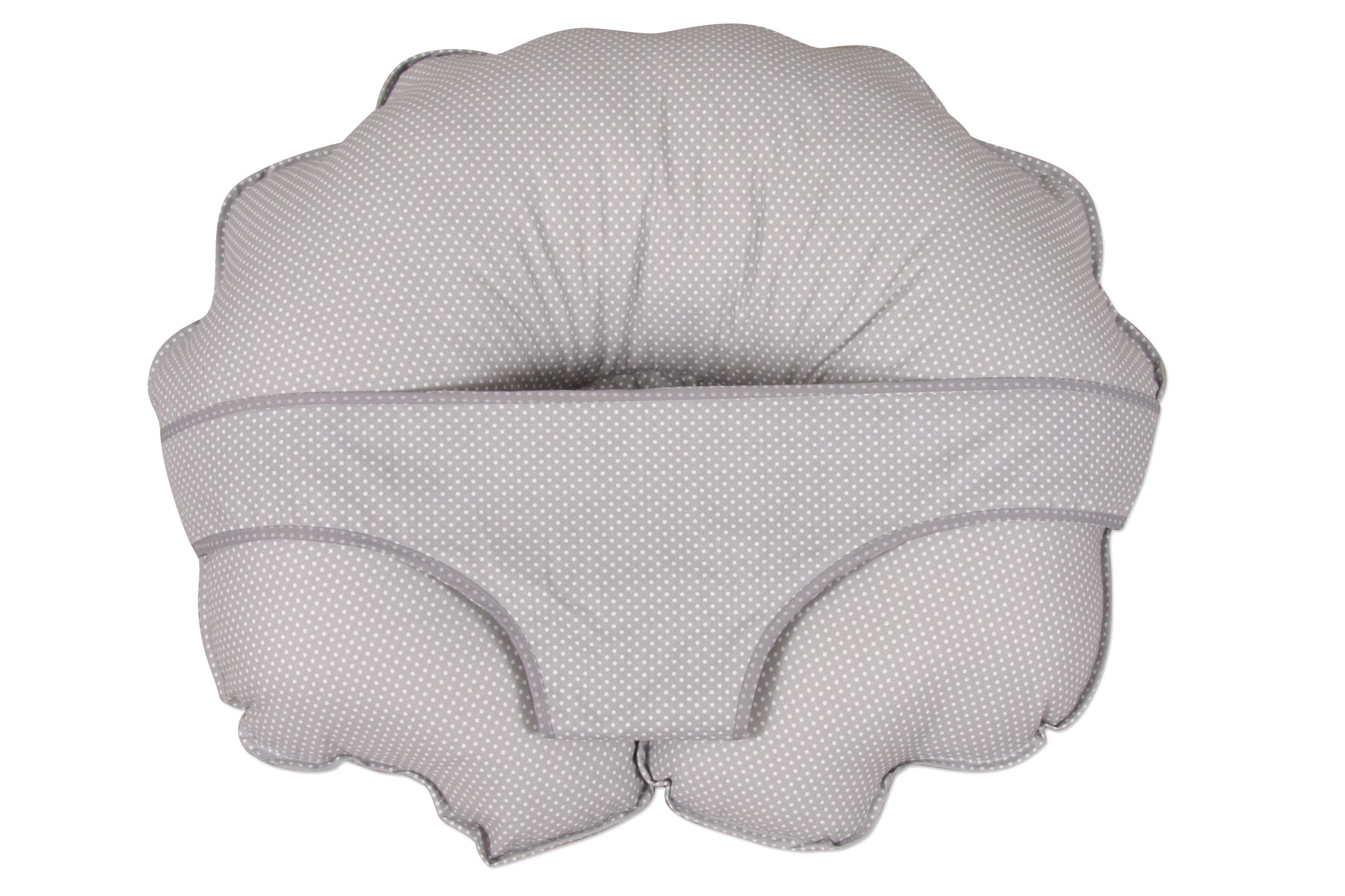Cuddle-U Product with Seat Wrap in Gray Pin Dot