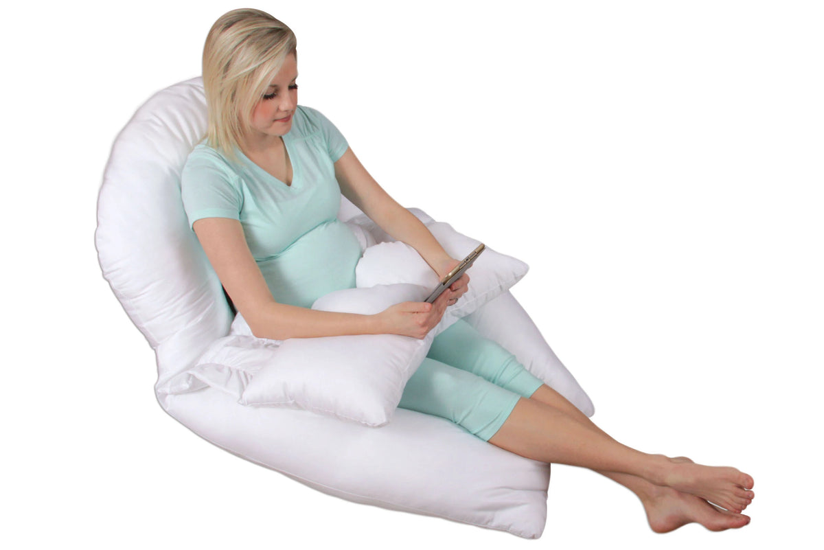 Dream Duo Lounging Pose in Soothing White