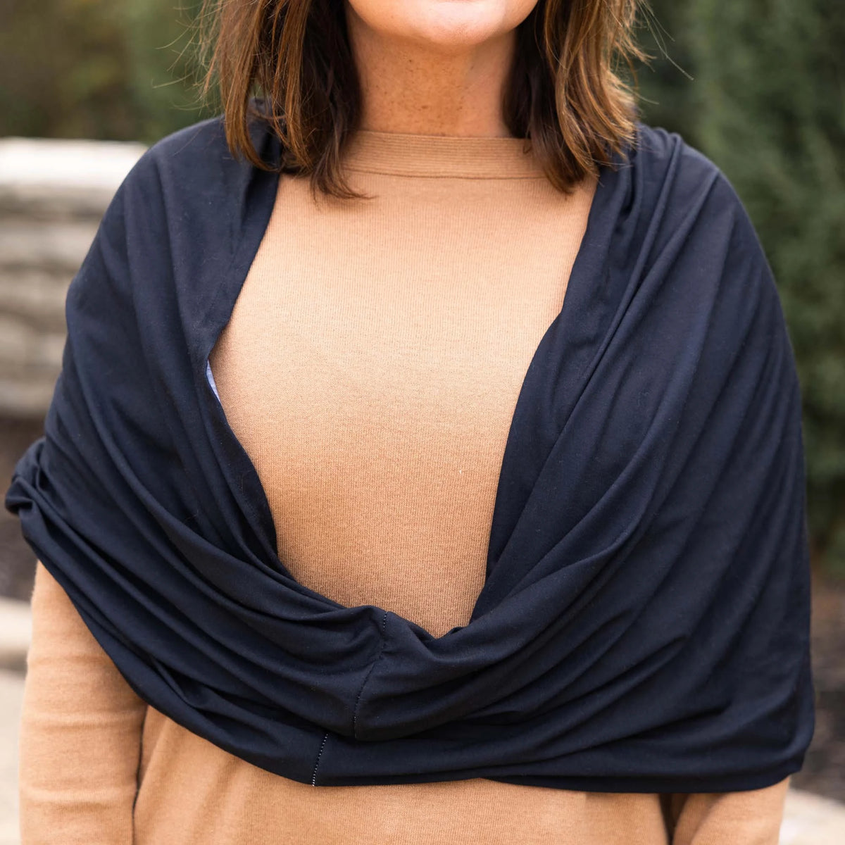 Shadow Sling Shawl in Black