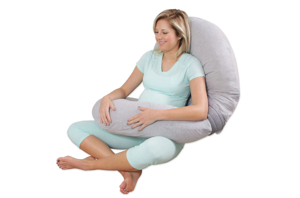 Snoogle Band It Lounging Pose in Heather Gray