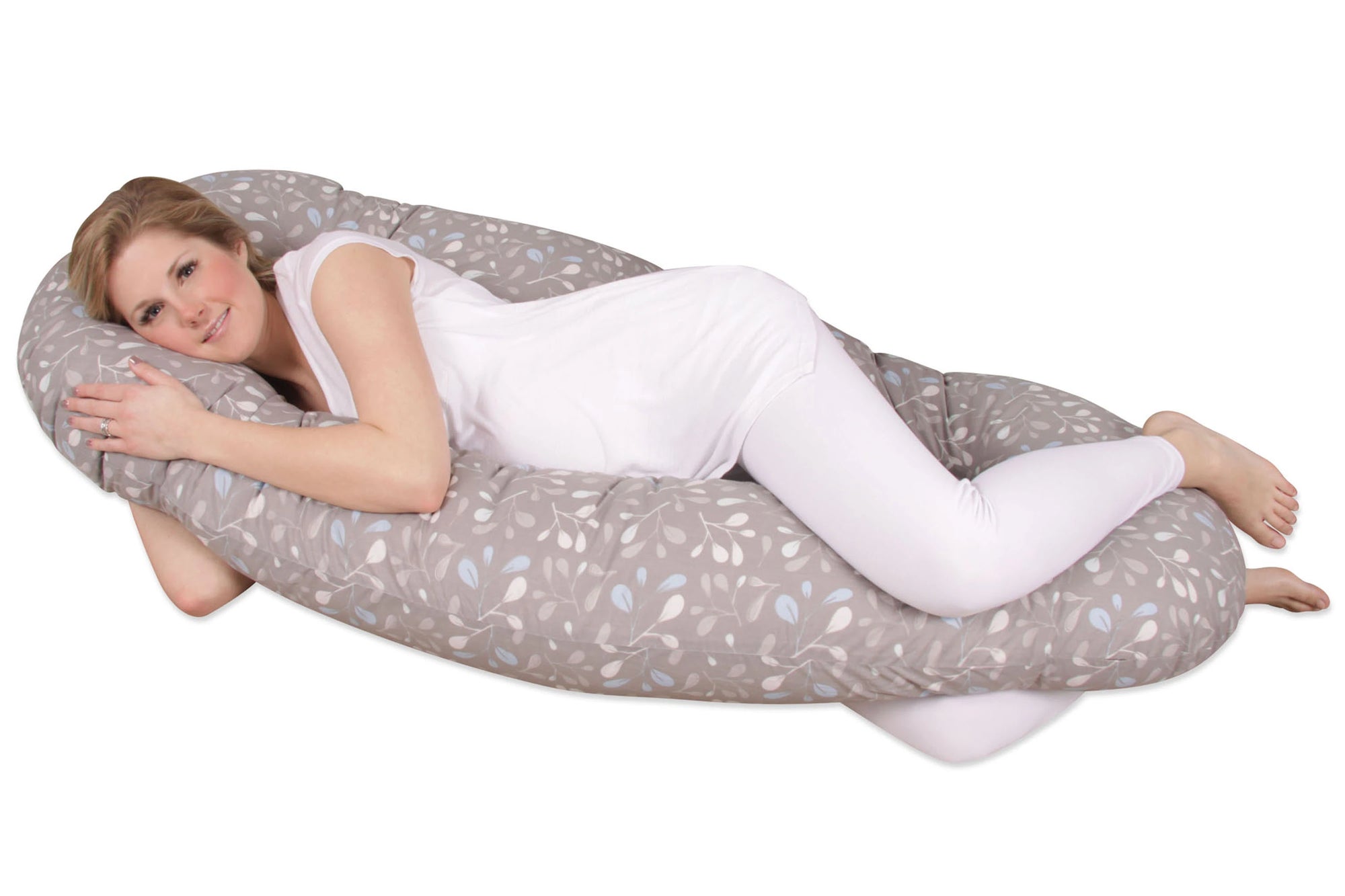 Snoogle Loop Chic Front View in Delicate Branch Taupe