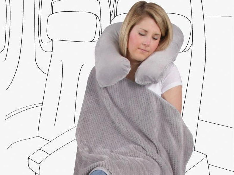 ZZZs in a Blanket Sleeping with Blanket in Gray